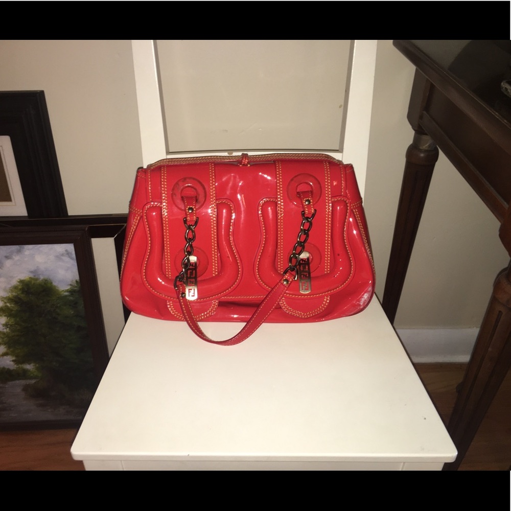 Red Vintage Fendi bag